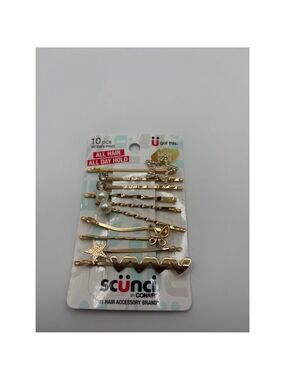 ✨5/$25✨ Scunci Hair Accessories Gold Bobby Pins